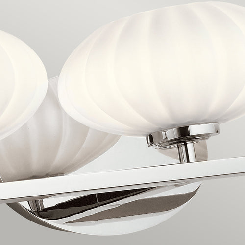 Elstead Kichler Pim Badkamer Wandlamp Gepolijst Chroom, 3000K, IP44