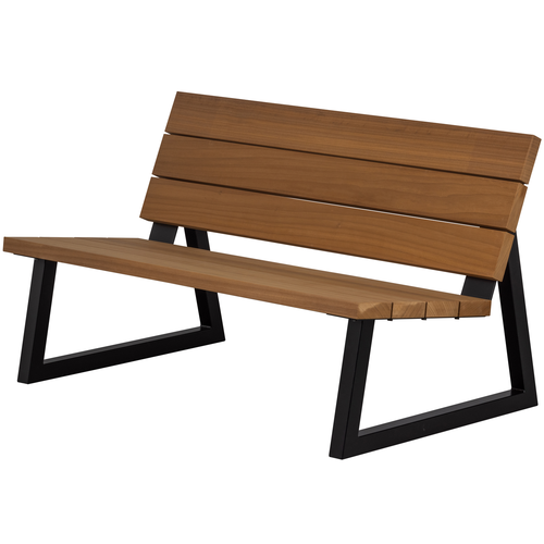 WOOOD tuinbank Banco - Hout/Metaal - Naturel - 78x132x82 - vtwonen shop