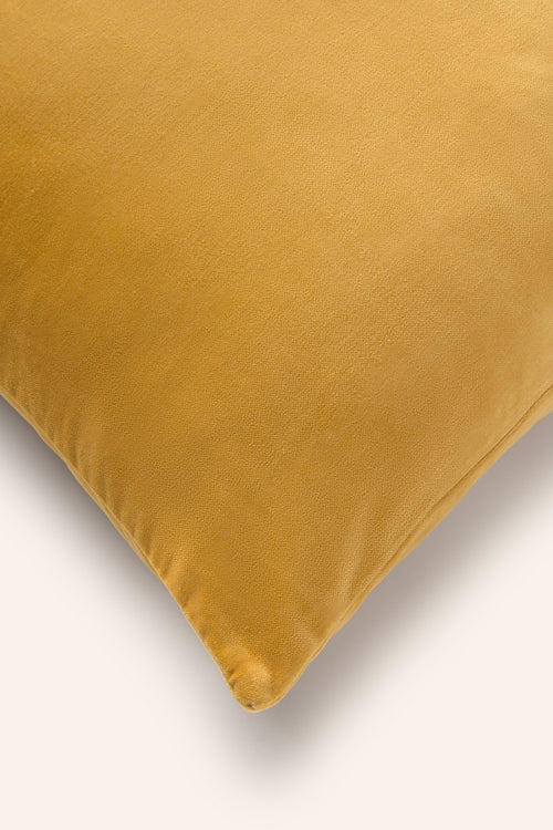 Calma House Kussenhoes Velour - Mosterd - 45x45