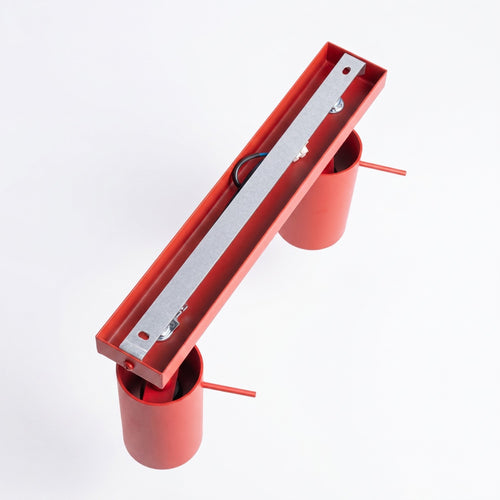 Sollux Lighting Plafondlamp RING 4L rood - 80x6x16cm