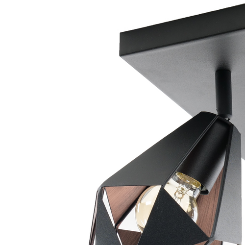 EGLO spot Carlton 7 - e27 - 37 cm - zwart/koper - staal - vtwonen shop