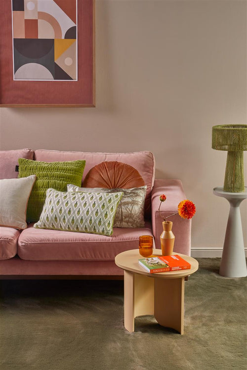 KAAT Amsterdam decoratiekussen Ikaty - 30x50 cm - olijfgroen - vtwonen shop