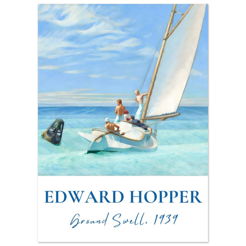 Artfulprints  Edward Hopper - Ground swell   poster 50x70 cm - vtwonen shop