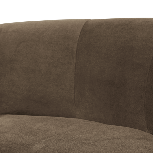 WOOOD eetbank hoek rugleuning Mojo Base - Velvet - Taupe - 83x80x80