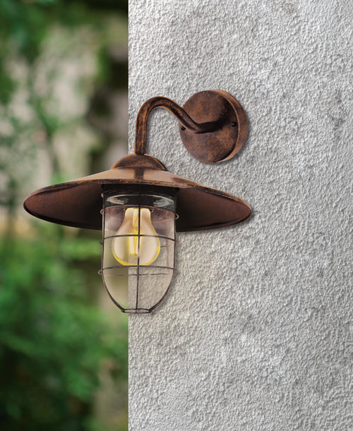 EGLO wandlamp buiten Melgoa - e27 - 30 cm - koper antiek
