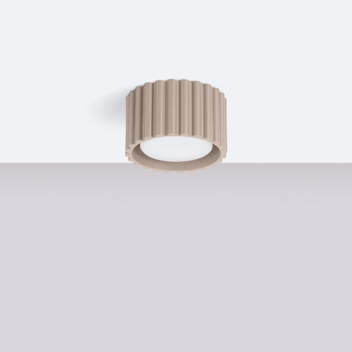 Sollux Lighting Plafondlamp AURA 1 taupe Gx53 - 10x10x10cm