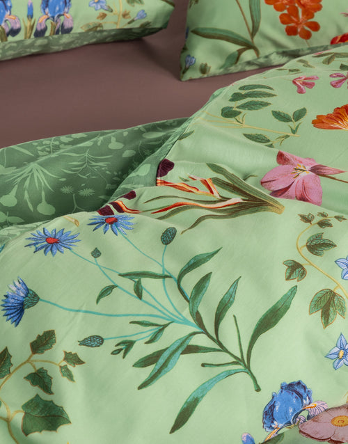 Essenza Marigold dekbedovertrek - Tweepersoons – 200x200/220 cm - Quiet green