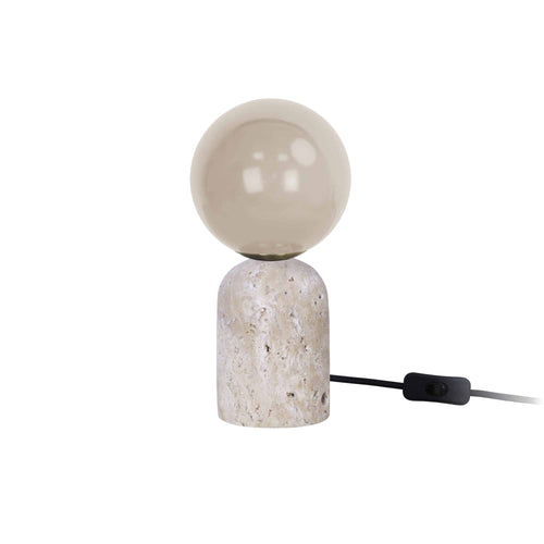 Leitmotiv tafellamp Lazio Sphere - beige - Ø10cm