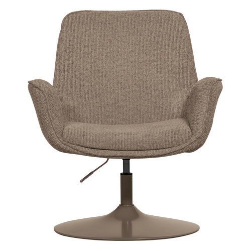 WOOOD verstelbare fauteuil Marten - Polyester - Zand - 91x79x76