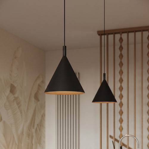 Sollux Lighting Hanglamp NOX 25 zwart - 24,5x24,5x140cm