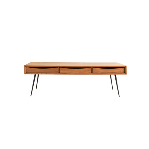 Tikamoon Teakhouten salontafel 135 x 65 cm - Naturel - vtwonen shop