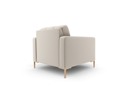 Cosmopolitan Design Fauteuil Bali structurele stof, beige - 96x87x75cm