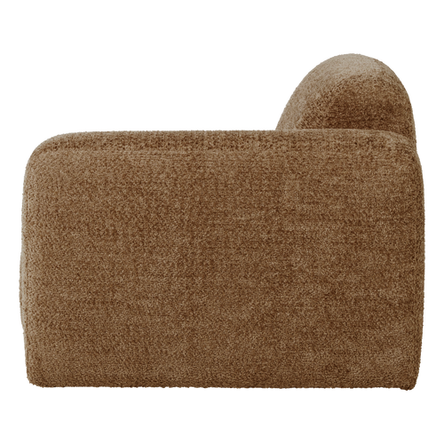 WOOOD 1-zits bank arm rechts Mojo Base - Wollig - Honinggeel - 74x105x97