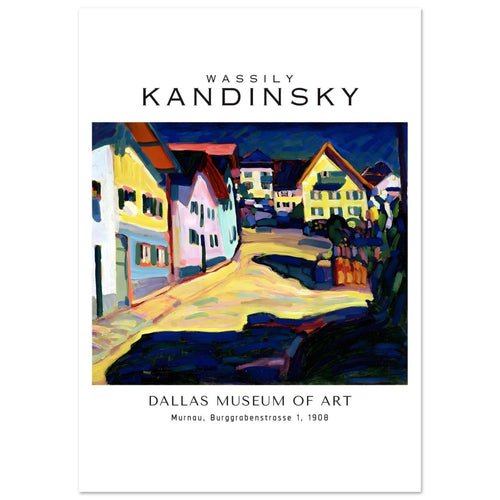 Artfulprints  Wassily Kandinsky - Murnau Burggrabenstrasse 1   poster A4 21x29.7 cm