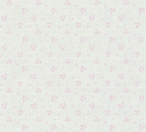 Livingwalls behang bloemmotief grijs, roze en wit - 53 cm x 10.05 m - AS-390672