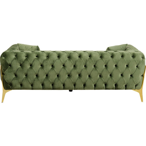 Kare Design Sofa Bellissima 2-Zits fluweel groen