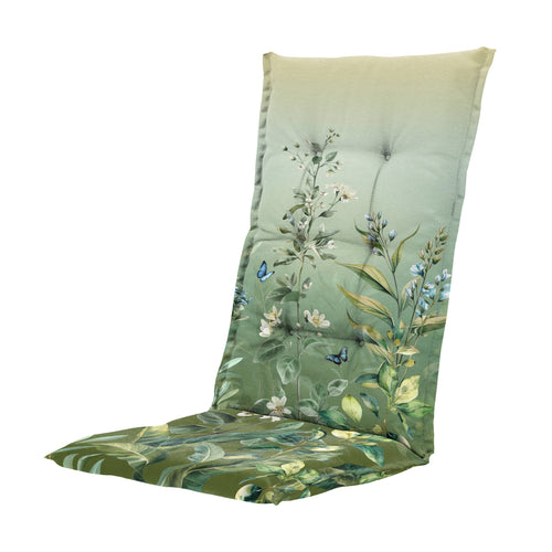 Madison tuinstoelkussen hoge rug Amelie - multikleur - 123x50x5cm - set van 4