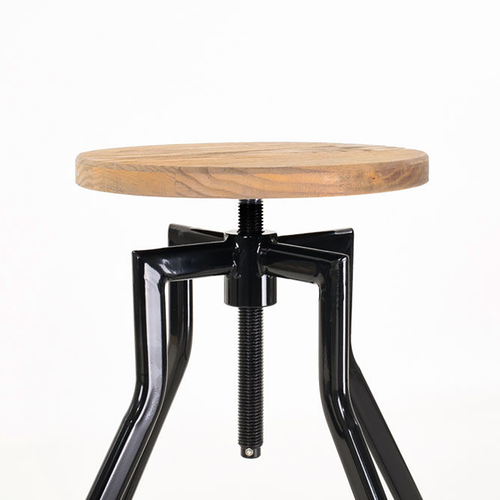 Legend Lage draaibare kruk zwart - in hoogte verstelbaar - vtwonen shop