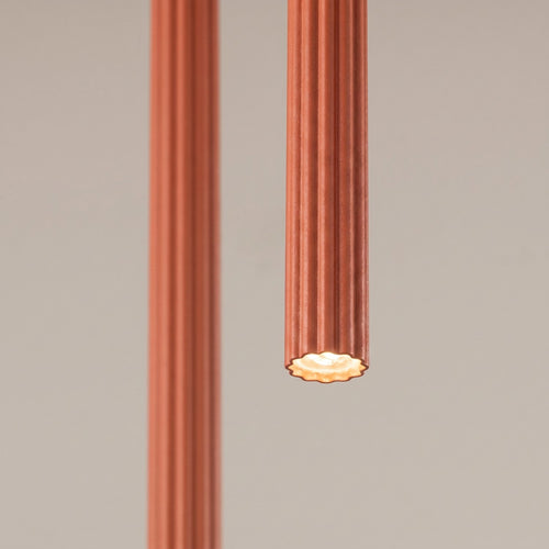 Sollux Lighting Hanglamp ARCHE 2P rode oker - 15x15x118cm
