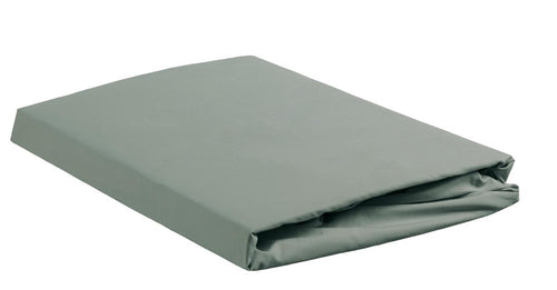 Ambiante hoeslaken Cotton Uni HL - 90x200 cm - groen