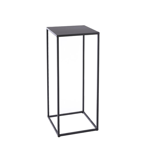 Mica Decorations Quinty Bijzettafel - Set van 3 - L30 x B30 x H70 cm - Metaal - Zwart