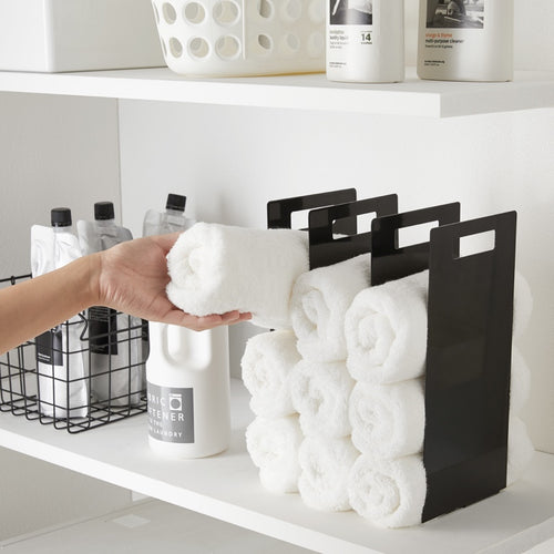 Yamazaki Handdoekenrek (set van 2) - Tower - Zwart - vtwonen shop