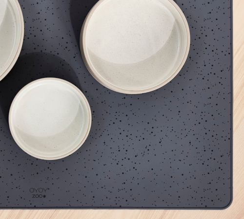 OYOY Placemat 64 x 44 cm – Zwart siliconen