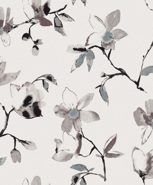 Masureel behang bloemen grijs - 53 cm x 10.05 m - 631930 - vtwonen shop