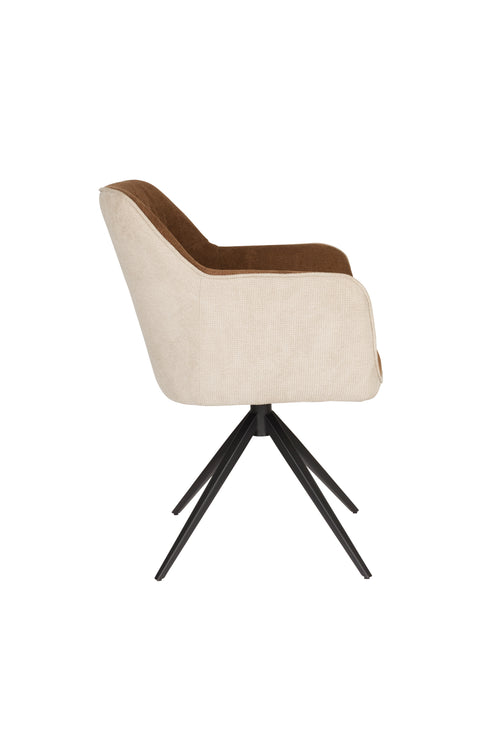 Housecraft Living Daley Eetkamerstoelen Beige/Bruin - Set van 2 - vtwonen shop