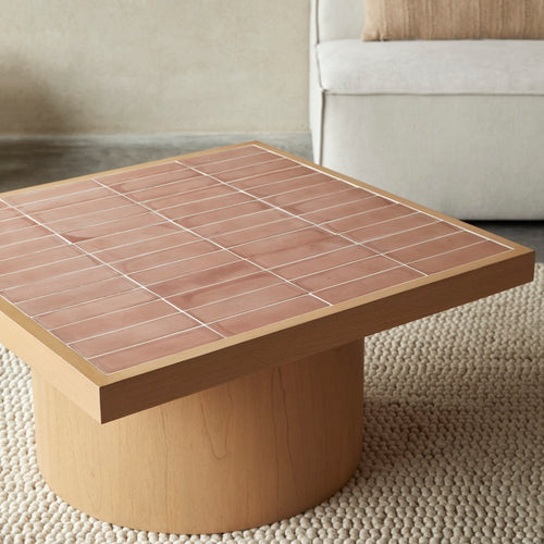 Tikamoon Salontafel in mindihout en keramiek - Naturel - vtwonen shop