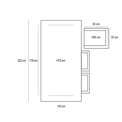 Garden Impressions tuinstoel Ross - Braga koper - 7-delig
