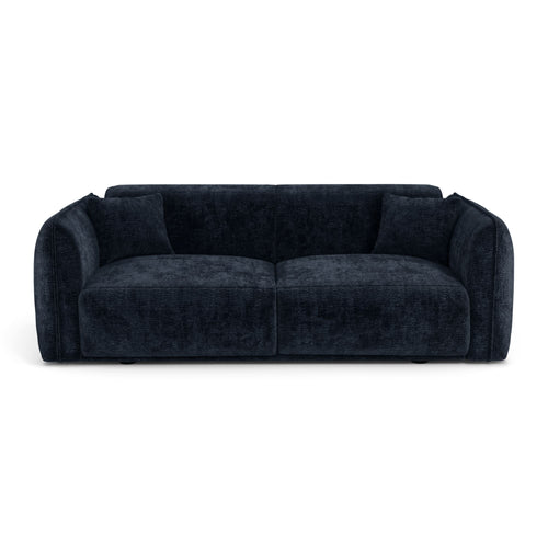 Premium Interiors - Bank LUSH - fluweel met motieven middernachtblauw 205cm