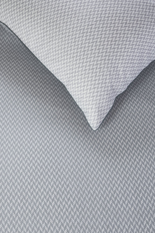 Rivièra Maison Dekbedovertrek Emery - 140 x 200/220 cm - Blauwgrijs