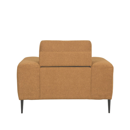 LABEL51 Fauteuil Ferraro - Geel Bouclé - 112x88x85cm - vtwonen shop