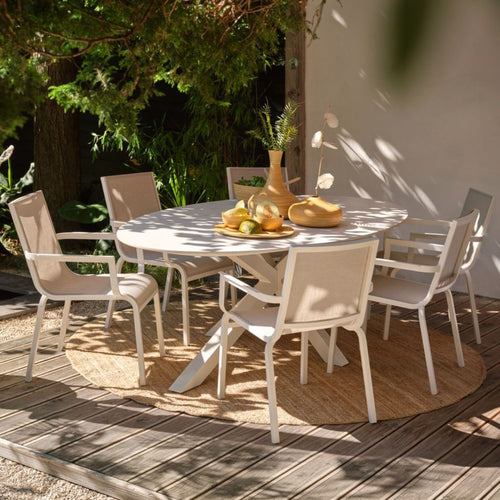 Hartman Tuintafel Xander - Wit Keramiek - 220x120x75cm