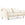 Cosmopolitan Design Bank Vienna 2-zits, flueel, lichtbeige - 92x160x95cm
