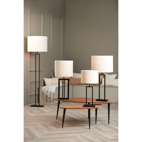 Light & Living vloerlamp Shiva - zwart - 30x15x141cm - vtwonen shop