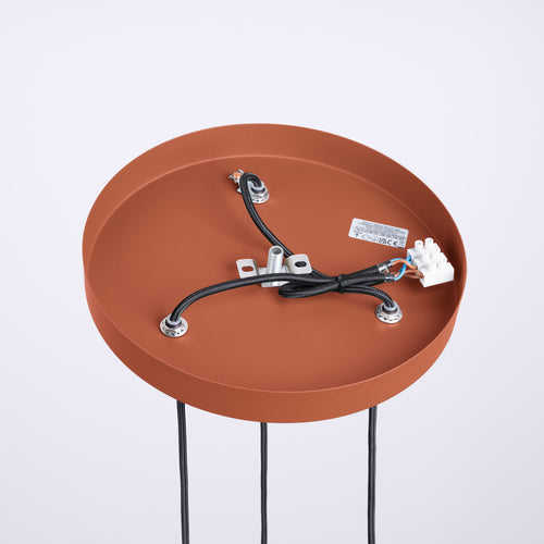 Sollux Lighting Hanglamp HALO 3P rood ochra - 25x25x125cm