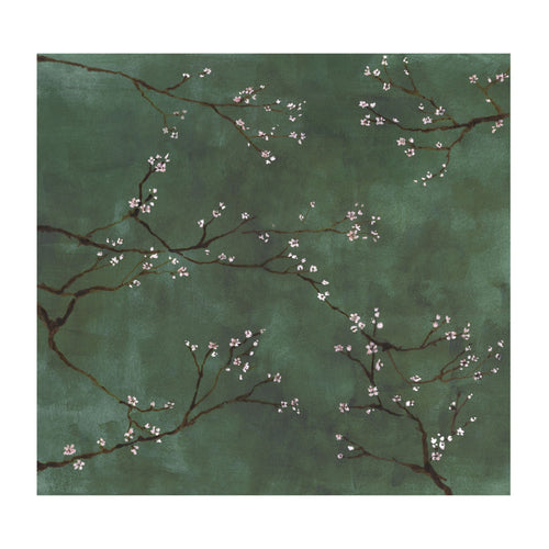 Art for the Home Fotobehang - Chinese Bloesem - Groen - 280x300cm - vtwonen shop