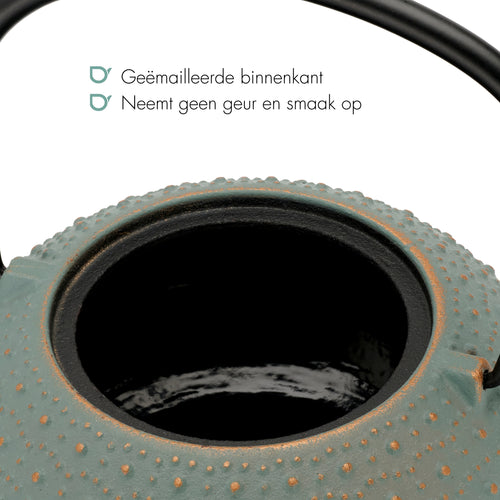 Bredemeijer - Theepot Anhui 0,9L gietijzer aubergine met filter Bredemeijer - Theepot Anhui 0,9L gietijzer aubergine met filter