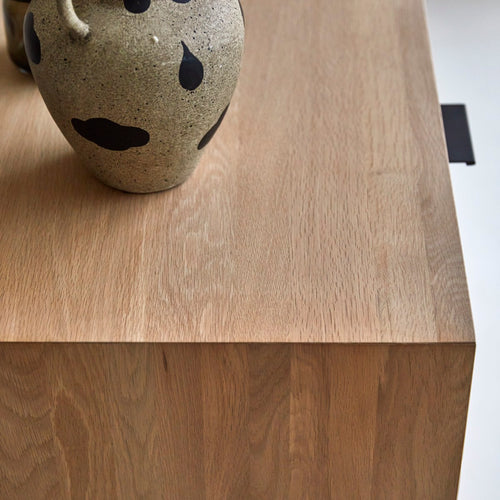 Tikamoon Massief eikenhouten buffet 120 cm - Naturel