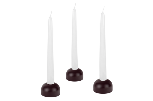 noo.ma LUMS kaarsenhouders set van 3 - Wine Berry - vtwonen shop