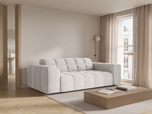 Cosmopolitan Design Bank Chicago 2-zits, chenille lichtgrijs - 102x178x78cm