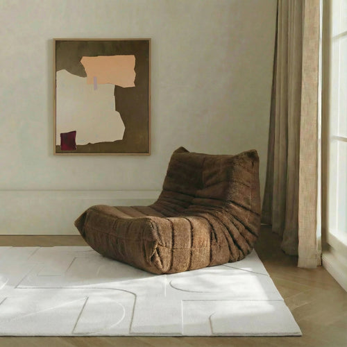 Mrcarpet Vloerkleed Scandinavisch Ivoor wit hoog/laag donna 160 x 230cm