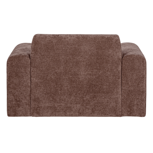 WOOOD fauteuil slub Umina - Chenille - Oudroze