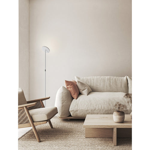 Nova Luce SINKRO Uplighter vloerlamp zandwit, aanraakgevoelige dimbare LED 30W 2270lm 3000K