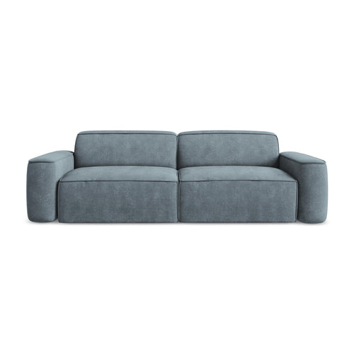 LaMiaSofa 4-zits bank Melissa - chenille stof - jeans - 244x102x70