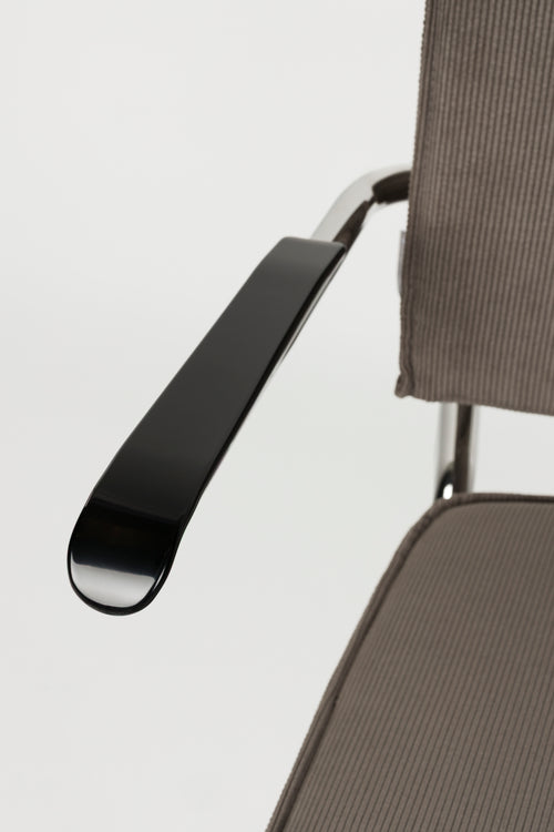 Zuiver Ridge Rib Armstoel Grijs - Set van 2 - vtwonen shop