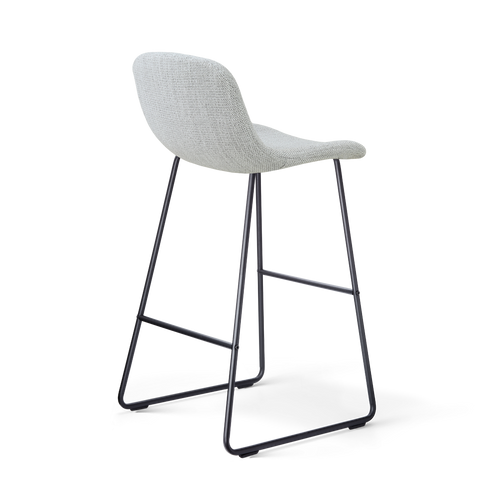 Nolon Nino-Mats Barkruk Grijs Melange - Zwart Onderstel - 75 Cm