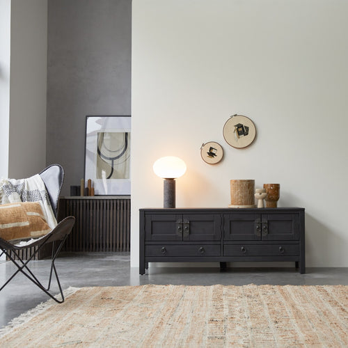 Tikamoon Wengé tv-meubel 140 cm - Zwart - vtwonen shop